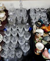 A part suite of Edinburgh crystal drinking glasses and decanters Condition Report:No condition