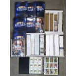 Doctor Who: a sizable collection of Doctor Who trading cards, housed in files and index boxes,