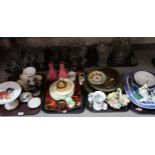 A quantity of decorative ceramics and glass Condition Report:No condition report available.