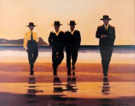 AFTER JACK VETTRIANO (SCOTTISH b.1951) THE BILLY BOYS Print multiple, 60 x 71cm Condition Report: