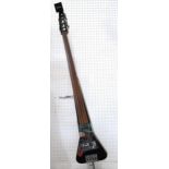 FRAMUS ELECTRO-BASS an electric upright double bass featuring a natural wood finish fingerboard,