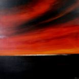 CONTEMPORARY SCHOOL  SKY AT SUNSET Oil on canvas, signed 'Jimmy' lower right, 74 x 74cm Condition