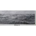 AFTER THOMAS SULMAN Birds eye view of Glasgow 1864,print 46 x 104cm Condition Report:Available