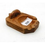 A Robert Mouseman Thompson oak ashtray Condition Report:Available upon request
