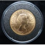 ELIZABETH II 1957 sovereign coin 8 grams  Condition Report:Available upon request