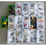 Action figures: a large quantity of loose small-scale action figures, largely G.I. Joe characters,