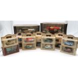 A collection of boxed Days Gone (in the main) die-cast model advertising vans, together with three