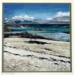 CAROLINE COOKE (SCOTTISH CONTEMPORARY) RHUM FROM TRAIGH Pastel, signed lower left, dated (20)03,