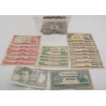 A lot comprising Japanese occupied Burma banknotes and mostly British coins Condition Report: