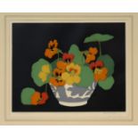 HALL THORPE Nasturtium, woodcut in colours, signed, 25 x 30cm Condition Report:Available upon