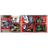 Action Force and G.I. Joe: Seven boxes of assorted loose 1980s/1990s-era vehicles, structures and