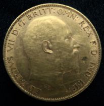 A 1903 gold half sovereign, weight 4gms Condition Report:Available upon request