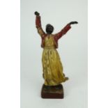 FRANZ BERGMAN (AUSTRIAN 1861-1936) A cold painted bronze figure of a Whirling Dervish, with