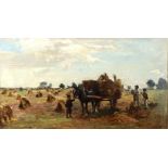 SIR JAMES LAWTON WINGATE RSA (SCOTTISH 1846-1924) HARVEST TIME Oil on canvas, signed lower right,