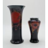 A MOORCROFT POMEGRANATE PATTERN VASE of flaring form, with impressed and green signature to base