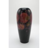 A MOORCROFT POMEGRANATE VASE  of shouldered tapering form, with paper label to the base, 31cm high