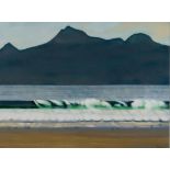 BET LOW ARSA RSW RGI (SCOTTISH 1924-2007) BREAKING WAVES Gouache, signed lower right, 21.5 x 28.