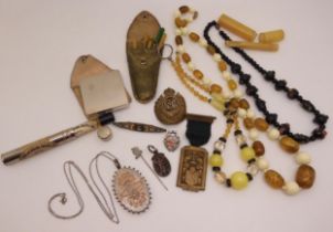 A decorative white metal locket, a Royal Engineers cap badge, a A Bi Centenary of The Grand Lodge Of