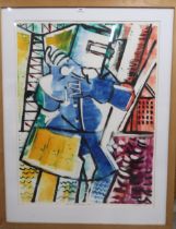 MARY LOUIS COULOURIS (AMERICAN 1939-2011) SPIRIT OF GLASGOW 1990 Print multiple, signed lower right,