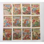 Marvel; a collection of comics including The Mighty World of Marvel Incredible Hulk 143, 153, 156,