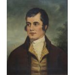BREWSTER AFTER RAMSAY Robert Burns, oil on canvas, 30 x 24cm Condition Report:Available upon