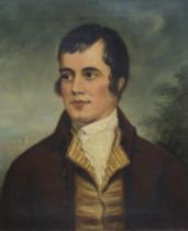 BREWSTER AFTER RAMSAY Robert Burns, oil on canvas, 30 x 24cm Condition Report:Available upon