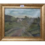 SCOTTISH SCHOOL, Balgray house, oil on canvas, signed 'J.T.' lower left, dated 1893, 29 x 36cm