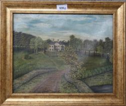 SCOTTISH SCHOOL, Balgray house, oil on canvas, signed 'J.T.' lower left, dated 1893, 29 x 36cm