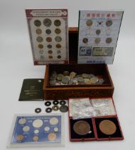 A lot comprising Korean Current Coins 1959 to 1966 set, Old & Current Thai Coins 1937 to 1982, a