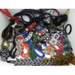 A large collection of costume jewellery to include, a Sobral style pebble bracelet, items by