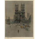 CECIL ALDIN Westminster Abbey, signed, print in colours, 43 x 32cm Condition Report:Available upon