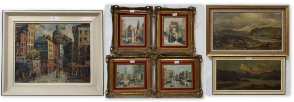 SEVEN VARIOUS OIL PAINTINGS Condition Report:Available upon request