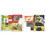 A Schuco 1034 Micro-Racer Rally set, Tri-ang Scalextric Grand Prix Series Set (with related