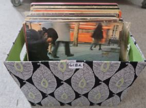 VINYL RECORDS  a lot of vinyl LP records Alice Cooper, Beatles, Abba, Orange Bicycle etc together