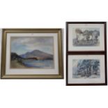 JAMES HERRIOT Two Landscapes, signed, watercolour, John Cochran, watercolour, James Gilmour