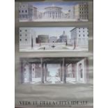 AFTER PIERO DELLA FRANCESCA, Vedute della citta' ideale, poster 102 x 70cm Condition Report: