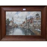 N FOWLER WILLATT Three Friesland views, signed, watercolours, 36 x 54cm (3) Condition Report: