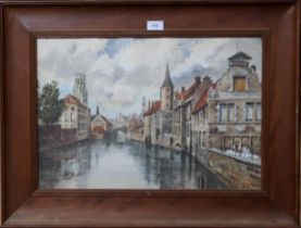 N FOWLER WILLATT Three Friesland views, signed, watercolours, 36 x 54cm (3) Condition Report: