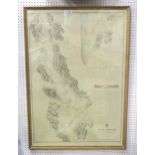 A large map of Loch Lomond, engraved 1862, this being the later corrected version (1953), framed