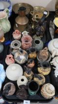 A collection of Greek style jugs and vessels and other items Condition Report:No condition report
