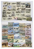 A collection of aviation postcards to include After the Battle, Squadron Prints and various airlines