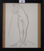 VINCENT BUTLER (ENGLISH 1933-2017)  NUDE STUDY  Drawing, signed lower left, dated 1986, 28 x 21cm