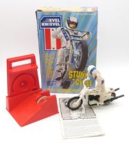 A boxed Evel Knievel Stunt Cycle by Ideal Toys, retaining its original instruction leaflet Condition