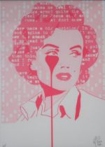 PURE EVIL (ENGLISH b.1968)  ARTHUR'S MILLER PROBLEM (PINK)  Print multiple, signed lower left, AP