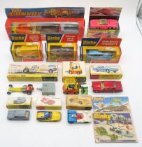 Boxed Dinky Die Cast Toys comprising 399 Convoy Series, 383 "Convoy" National Carriers Truck, 381 "