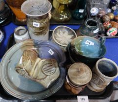 A collection of studio pottery Condition Report:No condition report available.