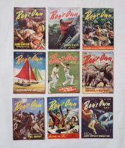 A collection of Boy's Own Magazines; 1953, 1954 and 1956 complete, 1955 nearly complete, January
