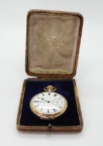 A 10k gold cased Elgin pocket watch, (part of case missing, weight including mechanism 82.6gms