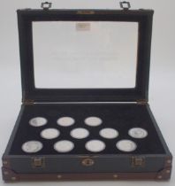 The Uncirculated Morgan Silver Dollars Collection, part set with eight coins 1878, 1888, 1897, 1900,