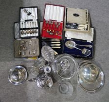 A collection of EPNS including cased cutlery, teapots, dishes, hotelware, plates etc Condition